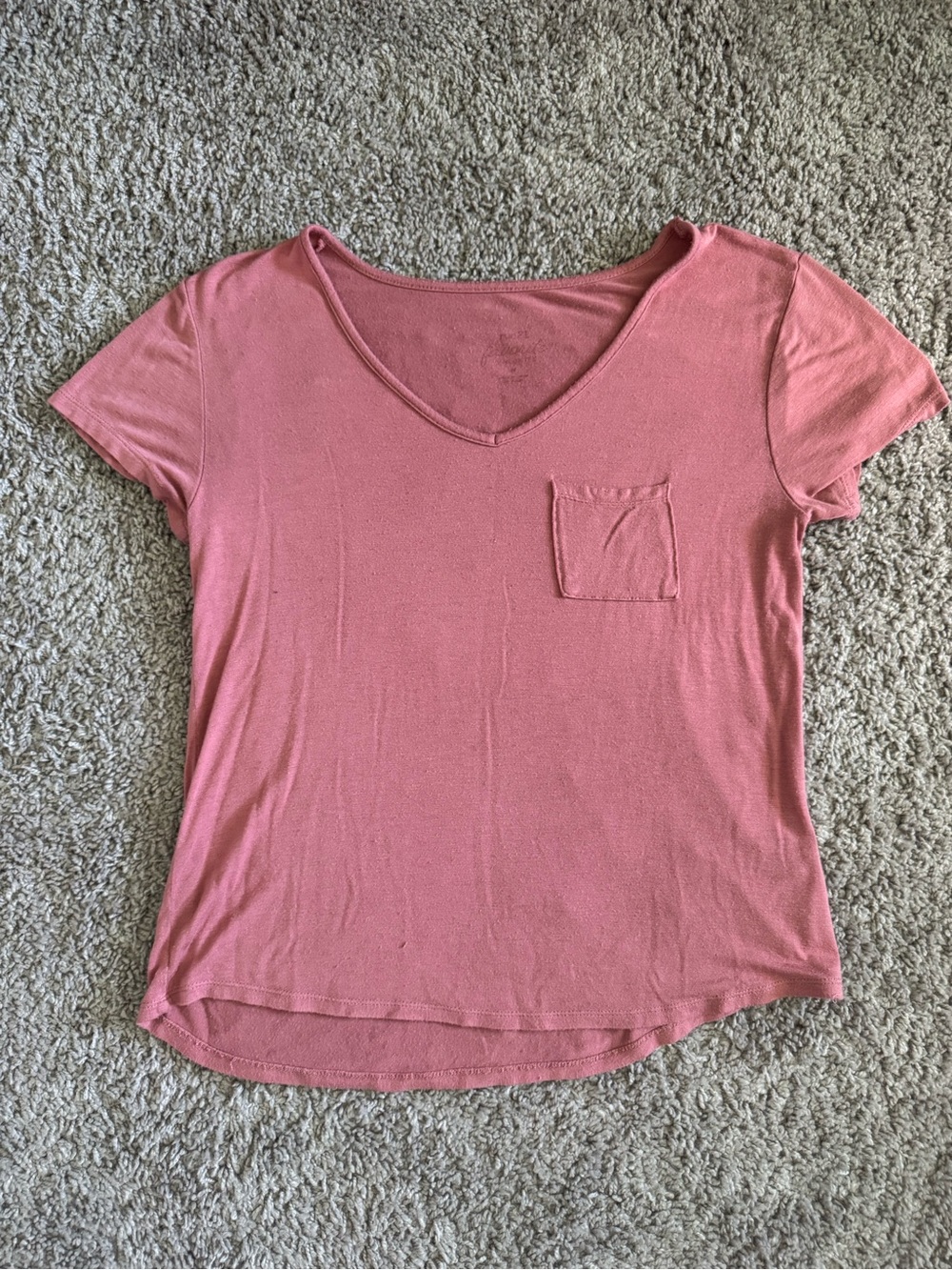 Rue21 Women's Mauve Pink Favorite V-neck Tee Short Sleeves Size M